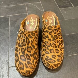 Lotta From Stockholm Leopard Print Clogs 39